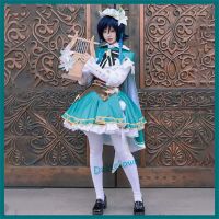 Genshin Impact Venti Maid Ver. Dress Cosplay Exclusive Authorization Game Costume For Girls Women Halloween Anime Uniform Suit