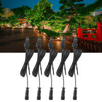 5 ชิ้น 3.3ft Deck Light Extension Cable 2 ขา IP67 กันน้ำสายไฟชายหญิงสำหรับกลางแจ้ง