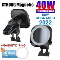 40W Magnetic Wireless Car Charger Fast Car Charging Station For Macsafe iPhone 14 13 12 Pro Max mini Phone Wireless Chargers