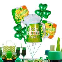 แฟชั่นสุดสร้างสรรค์แก้วเบียร์โชคดีแชมร็อก St.patrick S Day Layout Party Party Supplies Fesitival Balloon ไอร์แลนด์ตกแต่งธงวันชาติเกาหลี