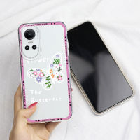 KOSLAM เคสโทรศัพท์โปร่งใสหมีดอกไม้น่ารักสไตล์ Ins สำหรับ OPPO Reno10 5G 10 Pro 5G 10 Pro + 5G Reno8 T 5G 4G Reno8 Z 5G Reno8 Reno7 Z 5G Reno7 5G 4จี7Pro 5กรัม Reno6 Z 5กรัม Reno6 5กรัม6Pro 5กรัมปลอกโทรศัพท์มือถือ Reno5 Reno4ดีไซน์ใหม่ TPU นุ่มมีในสต็อก