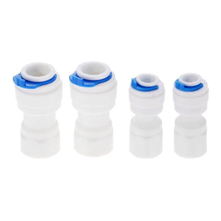 2pcs-reverse-osmosis-ro-water-system-fitting-1-4-3-8-od-hose-tube-1-4-1-8-female-thread-plastic-pipe-quick-connectors-pipe-fittings-accessories