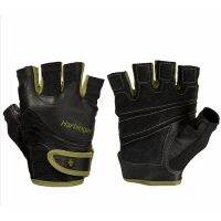 Harbinger FlexFit Wash&amp;Dry Gloves - Black/Green  ถุงมือออกกำลังกาย