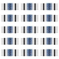 ตัวแปลงระดับลอจิก I2c 4ช่องสัญญาณ15ชิ้นตัวแปลงตัวสองโมดูลทิศทาง3.3V ถึง5V สำหรับ Arduino