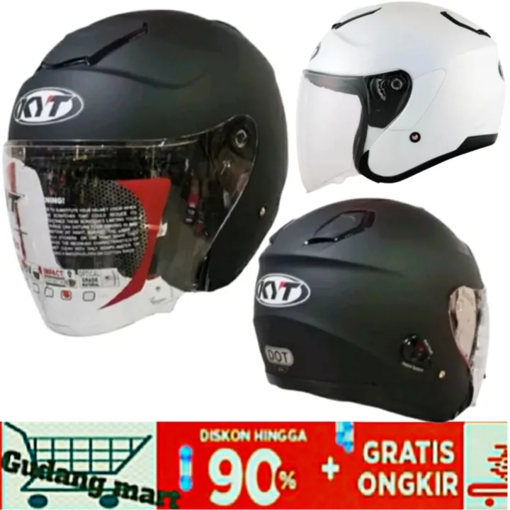 Helm KYT Kyoto Original SNI DOT TECHNICAL Qualit Helm Cowok / Helm