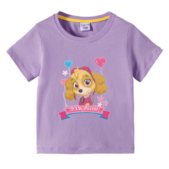 paw-patrol-เสื้อแขนสั้นสำหรับเสื้อยืดตัวบนผ้าฝ้าย-เสื้อกล้ามลายการ์ตูนแขนสั้นสำหรับฤดูร้อนเด็กเด็กผู้ชายเด็กผู้หญิง0000