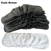 Bamboo Charcoal Reusable Diaper Insert Super Absorbent Washable Nappy Liner With Elastic Gusset For Child Pocket Diapers Nappies Cloth Diapers