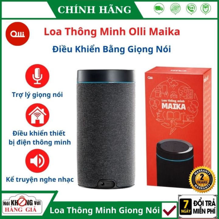 Loa thông minh OLLI MAIKA đã chính thức ra mắt với thiết kế đẹp mắt và tính năng thông minh vượt trội. Với khả năng chơi nhạc, trả lời câu hỏi và điều khiển các thiết bị trong nhà, OLLI MAIKA là người đồng hành thông minh của bạn trong mọi giai đoạn cuộc sống.