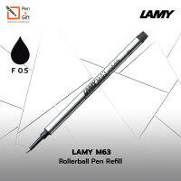 LAMY M63 Rollerball Pen Refill Fine F 0.5 mm Black Ink - ไส้ปากกาโรลเลอร์บอล ลามี่ M63 หัว F 0.5 มม. หมึกดำ ของแท้ 100 %  [Penandgift]