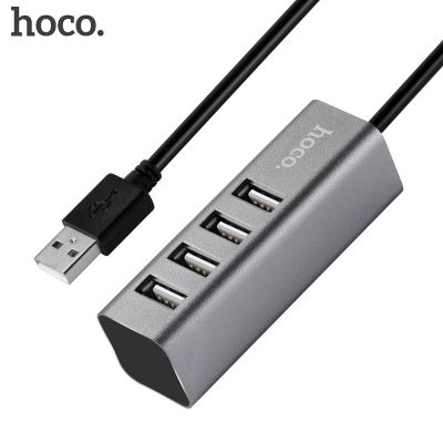ฮับ ​​USB Universal HOCO พอร์ต USB 4พอร์ต2.0อะแดปเตอร์สายแยกรูปแบบซ็อกเก็ตมินิความเร็วสูงสายกับไมโคร USB สำหรับไอแมคพีซี Feona