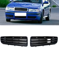 กันชนหน้าฝาปิดไฟตัดหมอกกระจังแถบด้านหน้าสำหรับ Skoda Octavia A4 MK1 2001- 2011 1U0807367B กระจัง1U0807368B