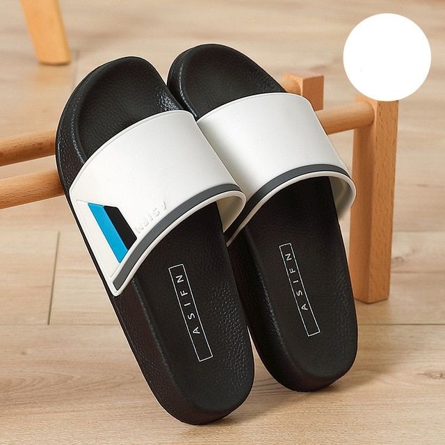 Summer Men Slides Slide Slippers Home Indoor Shoes House Beach Outside  Slipers Slipper Sleepers Soft Hot