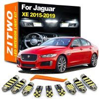 ZITWO 10ชิ้น Canbus ไม่มีข้อผิดพลาด LED ภายในโดมแผนที่ลำต้นไฟชุดหลอดไฟเสริมสำหรับ Jaguar XE 2015 2016 2017 2018 2019อุปกรณ์เสริม