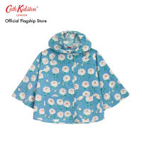 Cath Kidston Kids Packaway Rain Poncho Dahlia Blue เสื้อกันฝน เสื้อกันฝนเด็ก เสื้อกันฝนแคทคิดสตัน