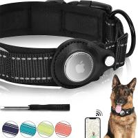 ❈ For Outdoor Airtags Dog Collar with GPS Finder Anti-lost Loop Collar Pet Case for Apple Airtags Locator Tracker Dog Accessories