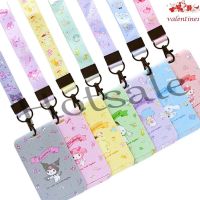 【hot sale】 △㍿☒ B11 VALENTINE1 Cartoon Card Holder Cute Kawaii Student Purin Dog Credit ID Card Melody Cinnamoroll Meal Card KeyChain