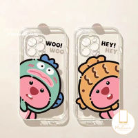 เคสน่าเกลียดน่ารักตลกๆสำหรับ Redmi 9 10 12 A2 12C 10C A1 10A 9T 9A 9C NFC Redmi Note 10 12 11 8 10S 11S 9 Pro Max POCO F4 C55 M3 X3 NFC MI 11 12 Lite เคสหัวปลาใสน่าเกลียด