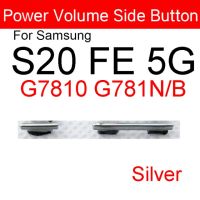 【⊕Good quality⊕】 ganghuang44704037 1set ปุ่มเปิด/ปิดเสียง2ชิ้นสำหรับ Samsung Galaxy S20 Fe 5กรัม G7810 G781n /B ปุ่มปรับระดับเสียงเปิดปิดคีย์ด้านข้างซ่อมแซมชิ้นส่วน