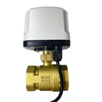 【YF】 1-1/4  IP65 Waterproof Motorized Ball Valve 220V 12V 24V 3-Wire 2 Control Brass Electric Big Torque Metal Motor