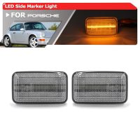 2x Front Amber Led Side Marker Lights For Porsche 911 924 944 959 968 For Audi 100 200 A6 80 90 For VW Caddy Golf I II Passat