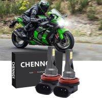 มาใหม่ล่าสุด2Pc H9 LED สำหรับ Kawasaki Ninja ZX10R 2006-2010 ZX1000ไฟหน้าไฟสูงหลอดไฟ