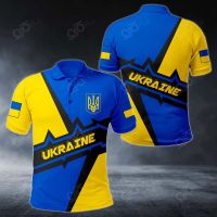 2023 NEW Style Ukraine Heart Beat Coat Of Arms Polo Shirtsize：XS-6XLNew product，Can be customization