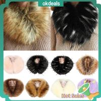 OKDEALS Modern style Shawl Neckerchief Faux fur Winter Warm Coat collar Women scarf