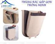 free ship hoa toc Thùng Rác Gấp Gọn Thông Minh Treo Cạnh Tủ Bếp Size nhỏ