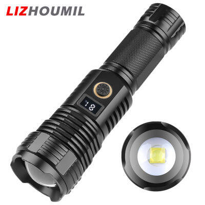 LIZHOUMIL ไฟทำงานไฟฉาย Led กลางแจ้งแบบชาร์จไฟได้ชนิด C ชนิดซูม Ip67กันน้ำประสิทธิภาพสูง Xhp70