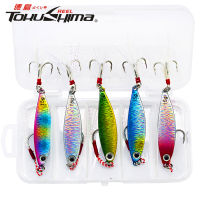 กล่อง5Pcs 7G/10G/15G/20G เหยื่อตกปลาเลเซอร์ Jigging ตะกั่ว3D ตาโลหะ Jig Trolling เหยื่อตกปลาน้ำจืดน้ำเค็ม