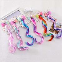 【CC】✴  Fashion Hairpin Child Twist Hair Clip Barrette Unicorn Cartoon Rope Accessories Kids Wig Wear