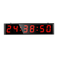 4 inch LED Gym Timer Interval Timer, Countdown Wall Clock Fitness Timer Stopwatch For Home Gym Fitness,hour minute and second Real Time Clock