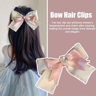 Lolita Style Bow-knot Hair Clip Heart Shape Trendy The With Same Clip Style Head Star Lady Gentle Hair S7T8