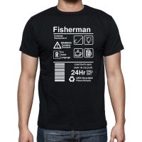 Funny Fishing Fisherman T Shirts Graphic Cotton Tshirt Mens Clothing