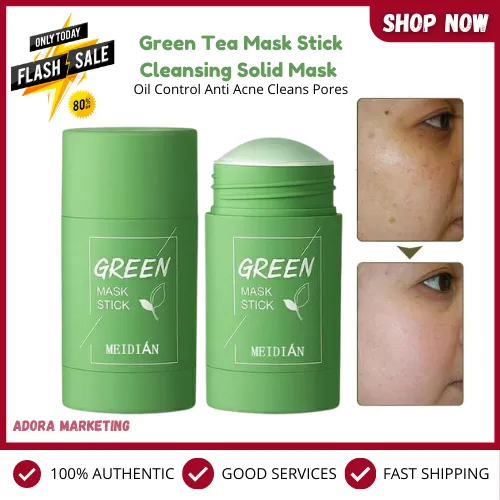 Authentic Green Tea Mask Stick Cleansing Solid Mask Oil Control Anti