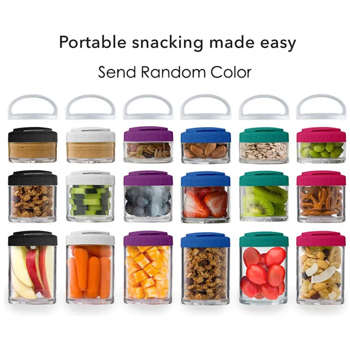 Random Color 4 in 1 40ml 60ml 100ml 150ml Plastic Stackable Portable ...