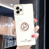 ใหม่เคสมือถือ Realme C51 C53 C55 C33 C31 C30 2023เคสนิ่มแฟชั่นพร้อมที่ยึดแมวกวักนำโชคชุบระยิบระยับป้องกันเลนส์กล้อง RealmeC53เคสโทรศัพท์