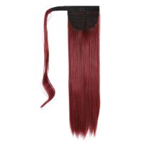 Ponytail Extension Straight Cilp in Extensions Wrap Around Hair Piece Claw Synthetic Pony Tails Magic Paste Hair Wraps