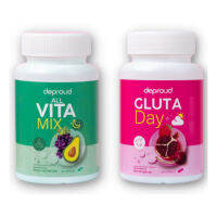 Deproud กลูต้าเดย์ วิต้า มิกซ์ ของแท้ 100% Gluta Day l Vita Mix กลูต้าช่วยให้ผิวขาวใส ลดสิว