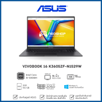 [พร้อมส่ง] Notebook ASUS Vivobook 16 K3605ZF-N1529W i5-12450H 512G RTX 2050 2Y