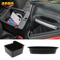 BAWA รถด้านหน้าประตูกล่องเก็บสำหรับ Jeep Wrangler JK 2011-2017 24ประตู Co-Pilot Armrest Storage อุปกรณ์ตกแต่งภายใน