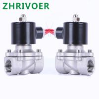 Normally Closed Pneumatic for Water Oil Air gas 12V/24V/220V/110V Stainless steel Electric Solenoid Valve 1/4" 3/8" 1/2" 3/4" 1"