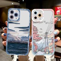 Clear Landscape Phone Case For iPhone 13 Pro Max Case iPhone 11 14 Pro 12 Pro Max XR XS Max 7 8 Plus SE 12 13 Mini Scenery Cover Phone Cases