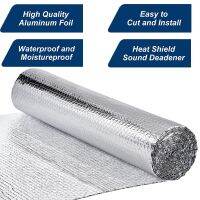 Double Sided Bubble Reflective Foil Insulation Rolls 1mx3m Aluminum Heat Shielding Sheet Radiant Barrier Wrap for Garages