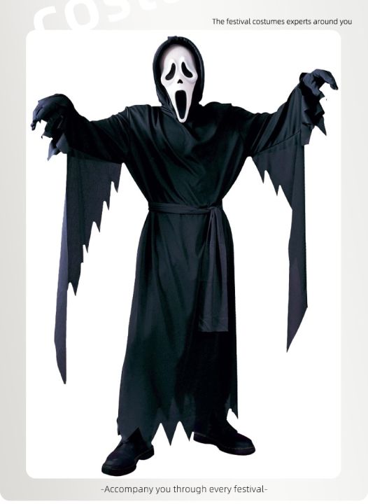 2023-new-kids-halloween-cospaly-masquerade-dress-kids-demon-scream-6-scream-ghosts-death-demon-clothes-with-mask