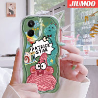 เคส JIUMOO สำหรับ Realme 10เคสลายการ์ตูนปลาดาวแพททริกลายเนื้อครีมขอบคลื่นเคสมือถือกันกระแทกแบบใสนิ่มที่สร้างสรรค์เคสโปร่งใสลายกล้องถ่ายรูปซิลิกาเจลฝาครอบป้องกัน