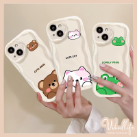 เคสลายสัตว์สำหรับ Infinix Hot 10 11 12 Play 30 20 9 30i ร้อน9 8 Note 12 G96 Smart 5 Smart 7 6 Plus 6 10 Lite 3D ขอบลอนน่ารักแมวกบหมีการ์ตูนเคสทนเหงื่อเรียบง่าย