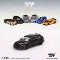 MINI GT 1:64 Model Car RS6 Signature Edition Alloy Vehicle #514 LHD Black