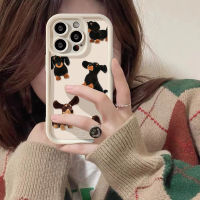 ⚡พร้อมส่ง⚡สุนัขตลก เรียบง่าย นิ่ม Tpu สีดํา เคสโทรศัพท์มือถือ For iPhone เคส 15 11 13 12 14 Pro Max X XS Max XR 6 6s 7 8 Plus SE 2020 ดวงตานางฟ้า ซิลิโคนนิ่ม เคสโทรศัพท์มือถื เคสสำหรับมือถือ