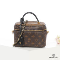 LOUIS VUITTON VANITY PM BROWN MONOGRAM REVERSE CANVAS GHW MICROCHIP